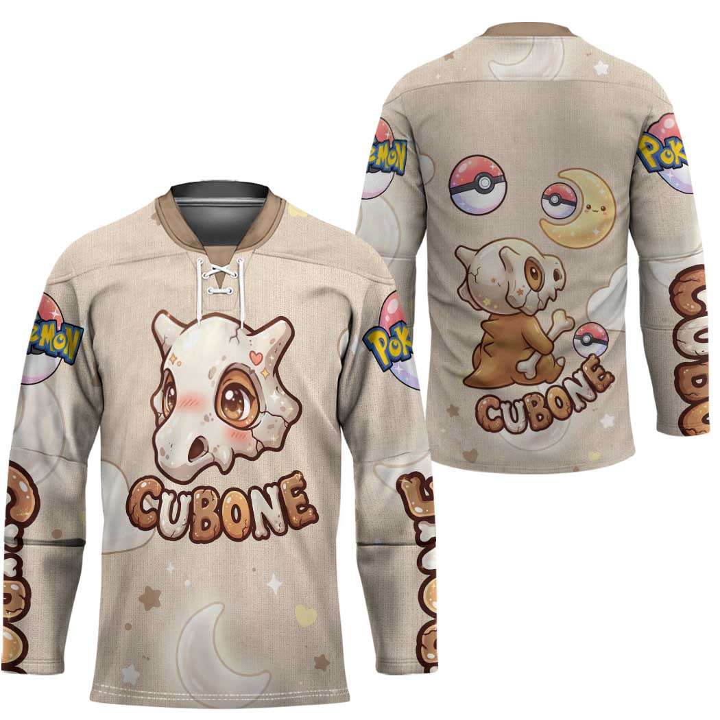 Cubone Hockey Jersey Soft Pastel Dreamcore Aesthetic