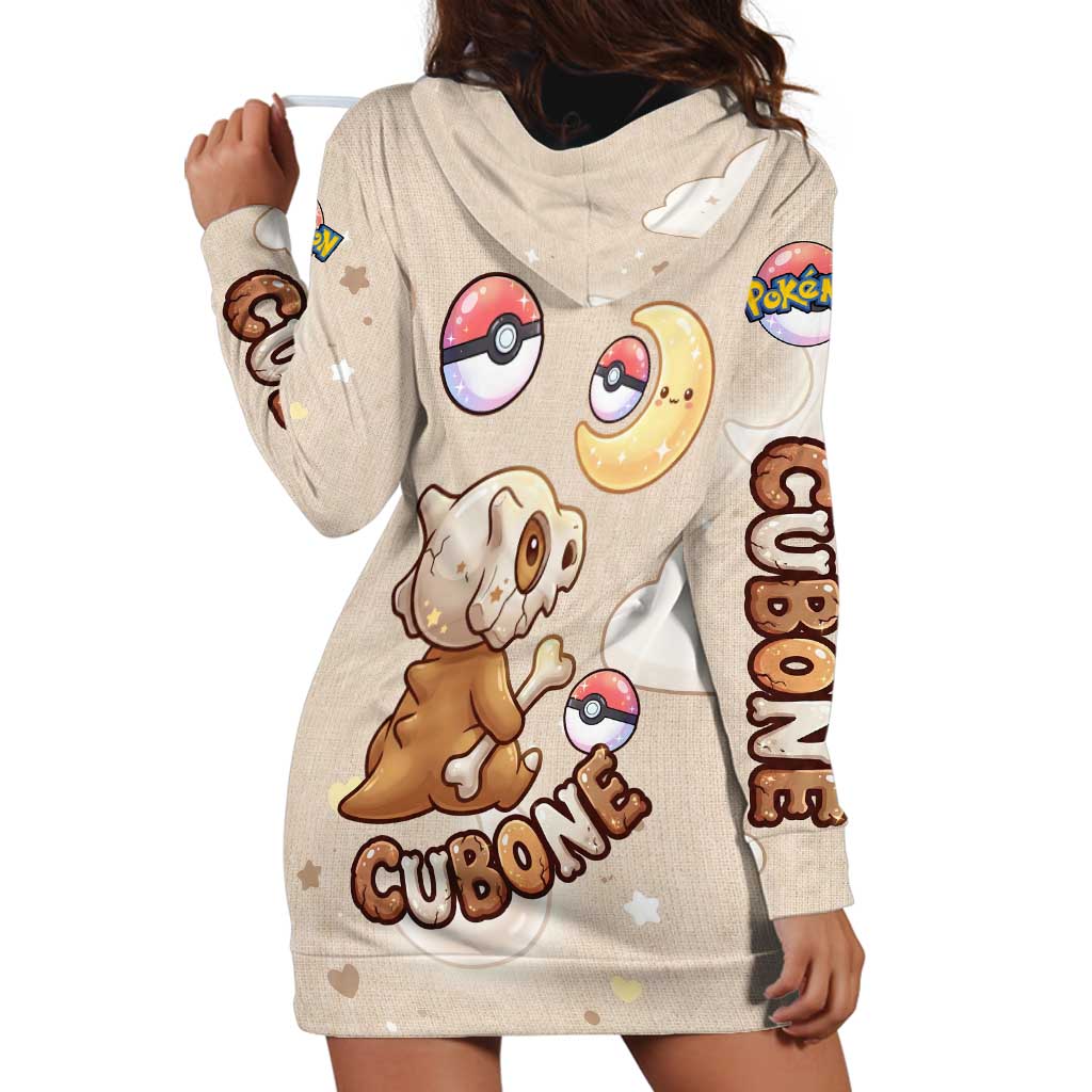 Cubone Hoodie Dress Soft Pastel Dreamcore Aesthetic
