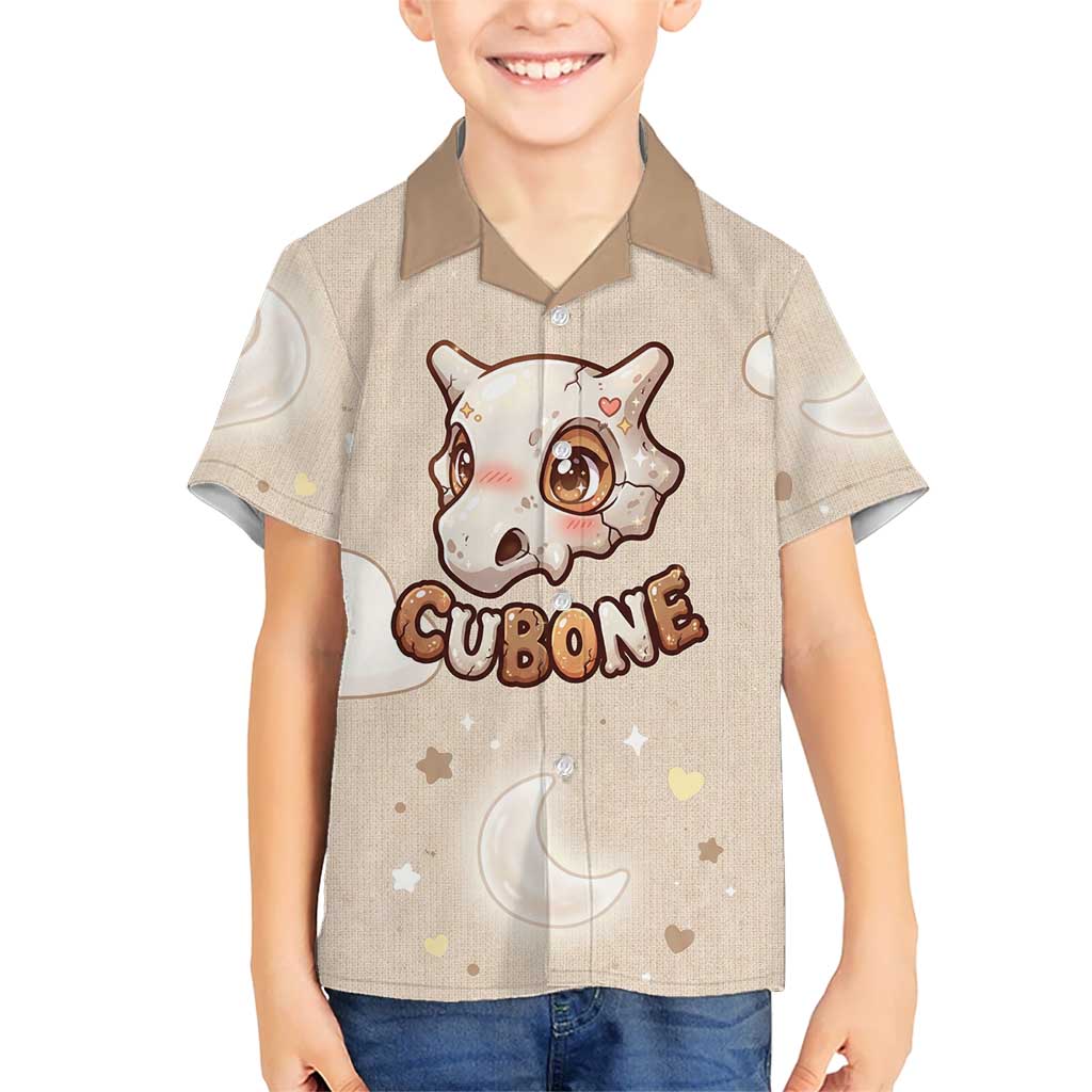 Cubone Kid Hawaiian Shirt Soft Pastel Dreamcore Aesthetic