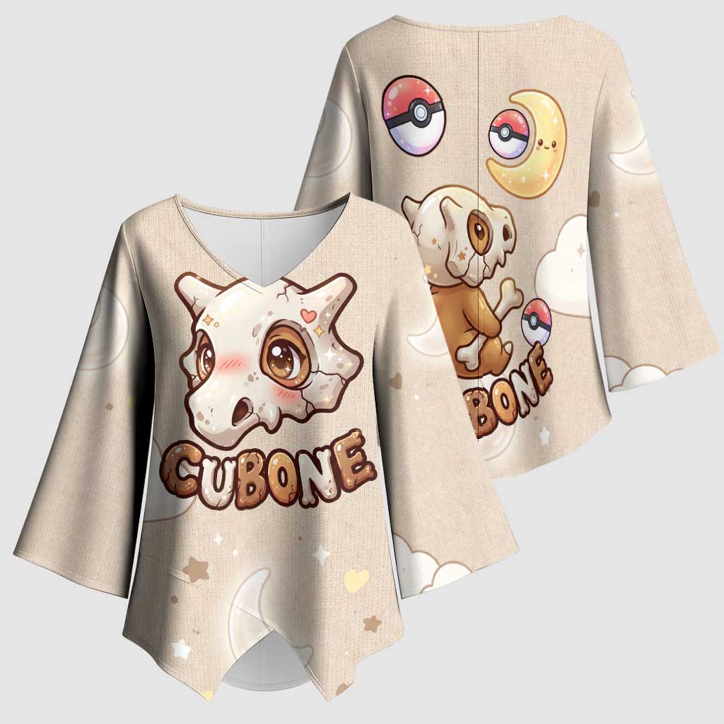 Cubone Kimono Sleeve Blouse Soft Pastel Dreamcore Aesthetic