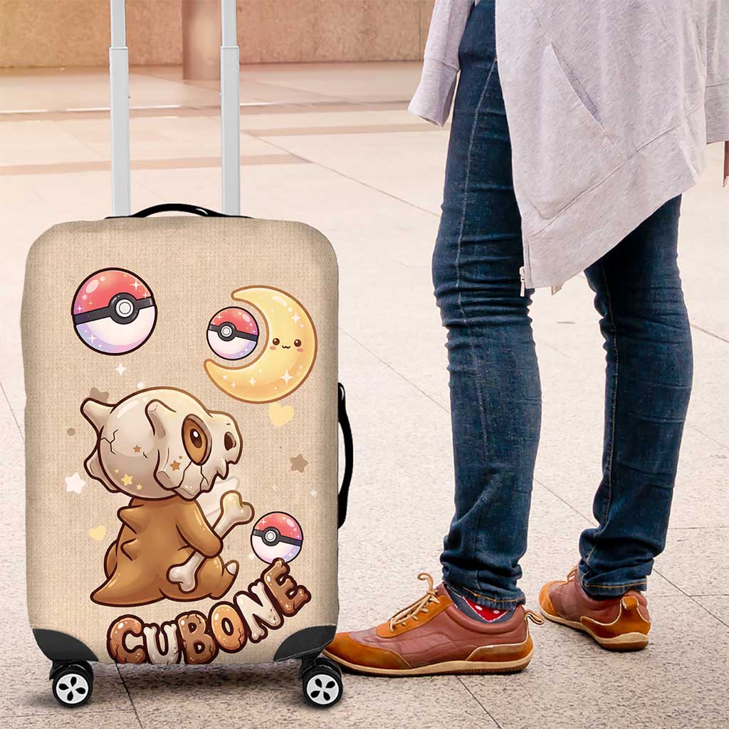 Cubone Luggage Cover Soft Pastel Dreamcore Aesthetic