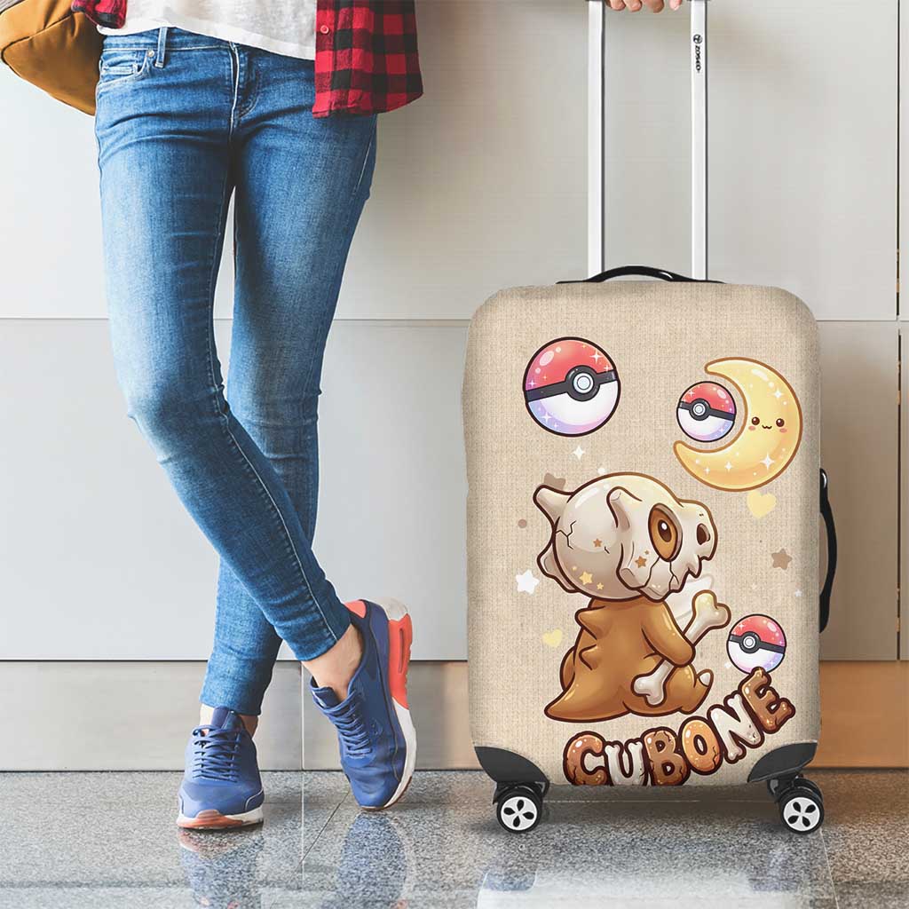 Cubone Luggage Cover Soft Pastel Dreamcore Aesthetic