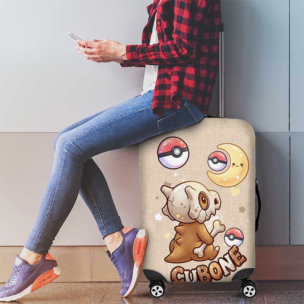 Cubone Luggage Cover Soft Pastel Dreamcore Aesthetic
