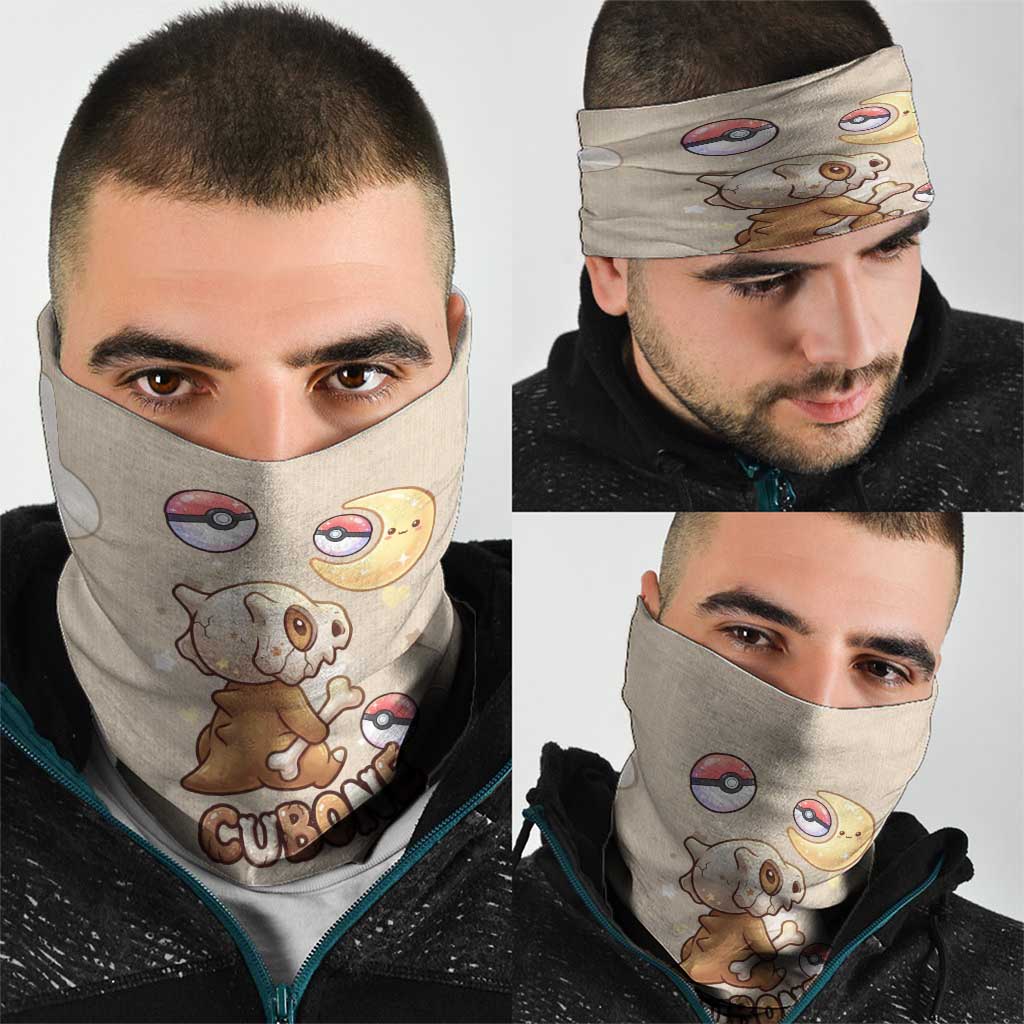 Cubone Neck Gaiter Soft Pastel Dreamcore Aesthetic