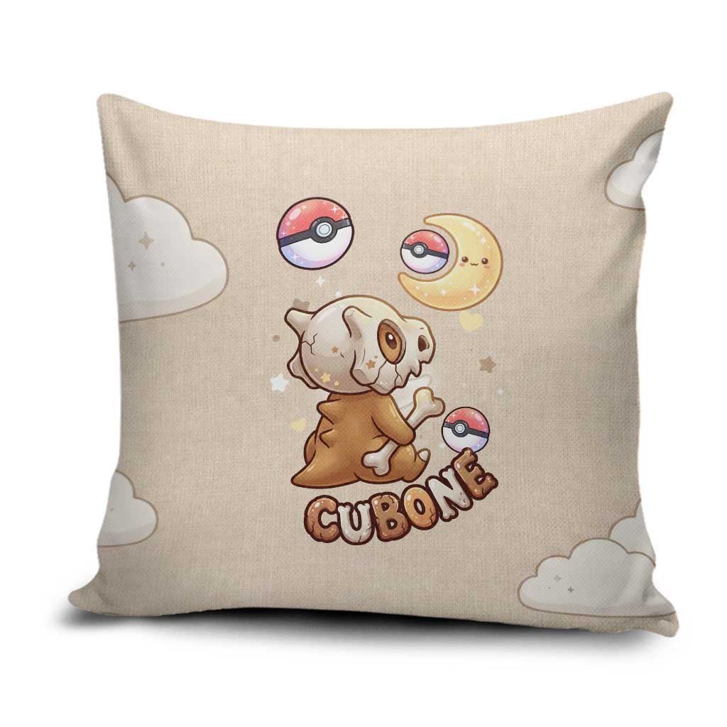 Cubone Pillow Cover Soft Pastel Dreamcore Aesthetic