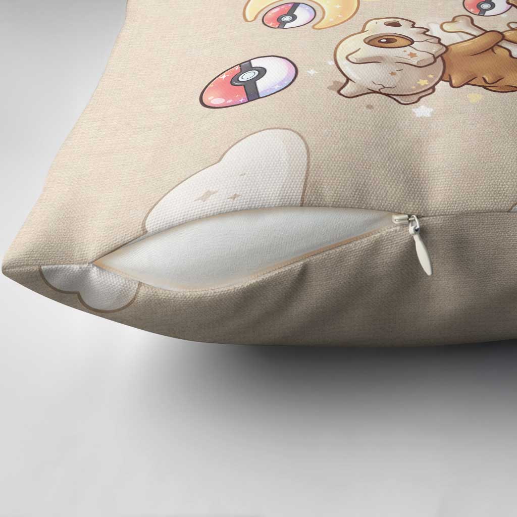 Cubone Pillow Cover Soft Pastel Dreamcore Aesthetic