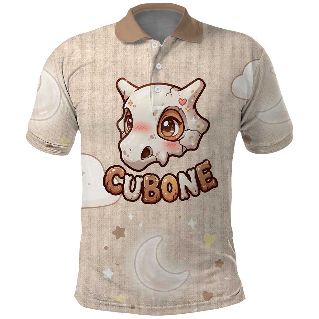 Cubone Polo Shirt Soft Pastel Dreamcore Aesthetic