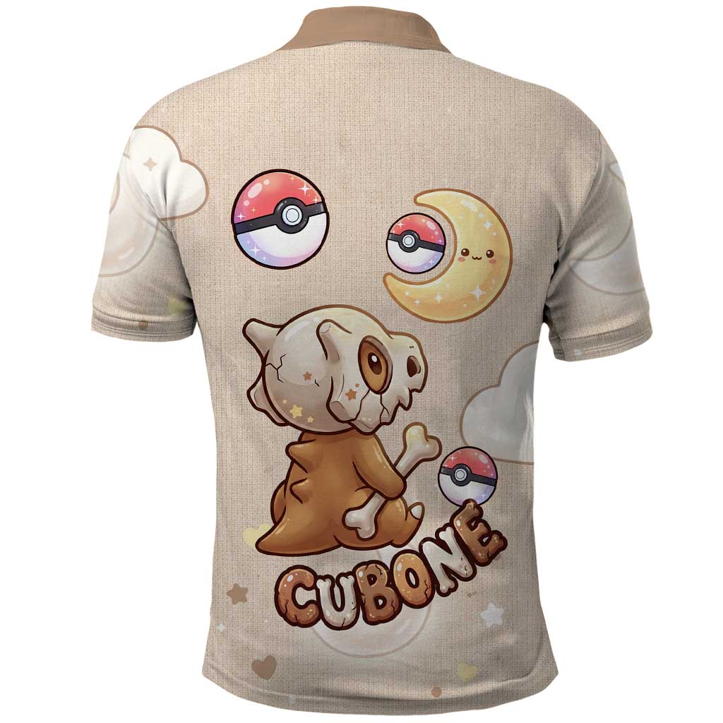 Cubone Polo Shirt Soft Pastel Dreamcore Aesthetic