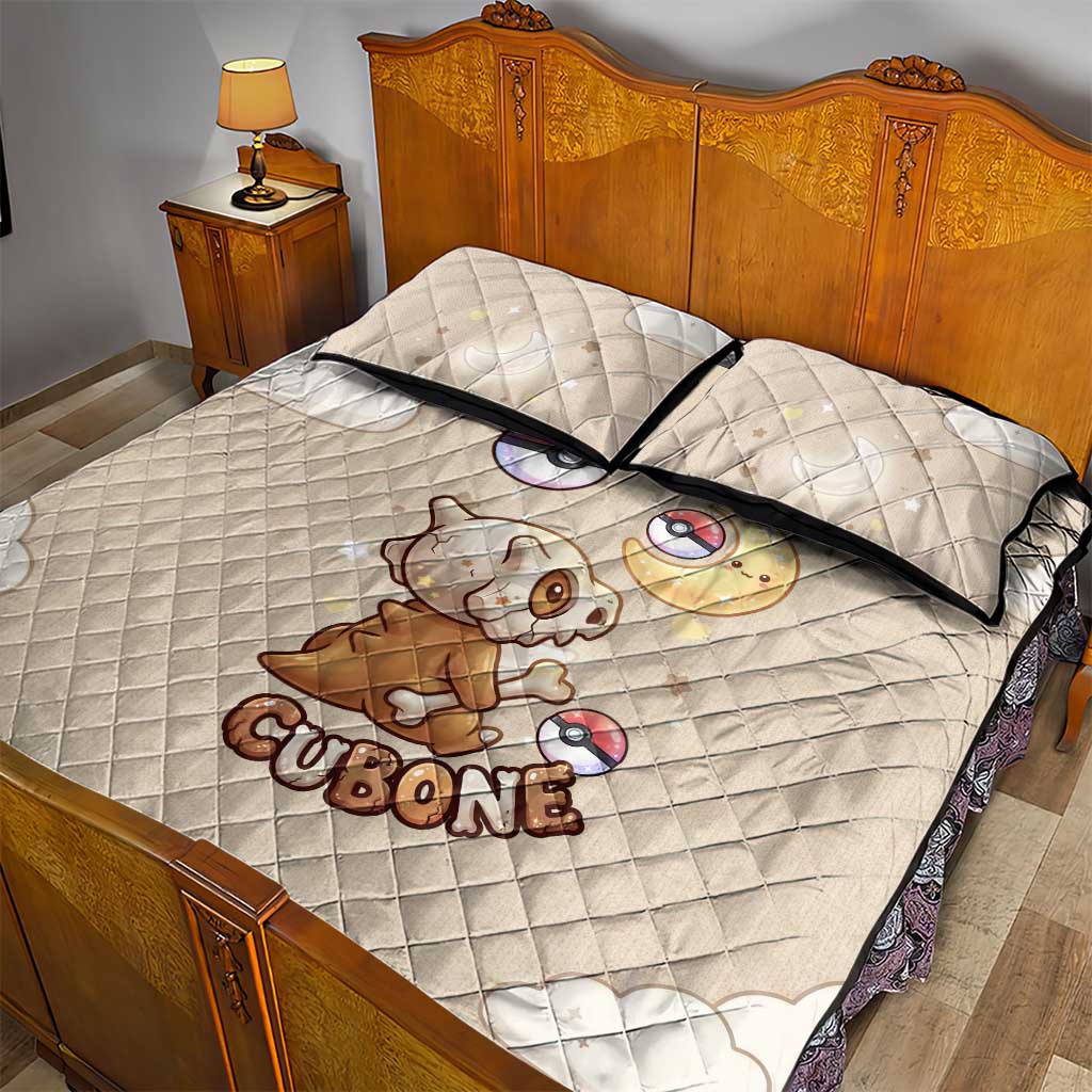 Cubone Quilt Bed Set Soft Pastel Dreamcore Aesthetic