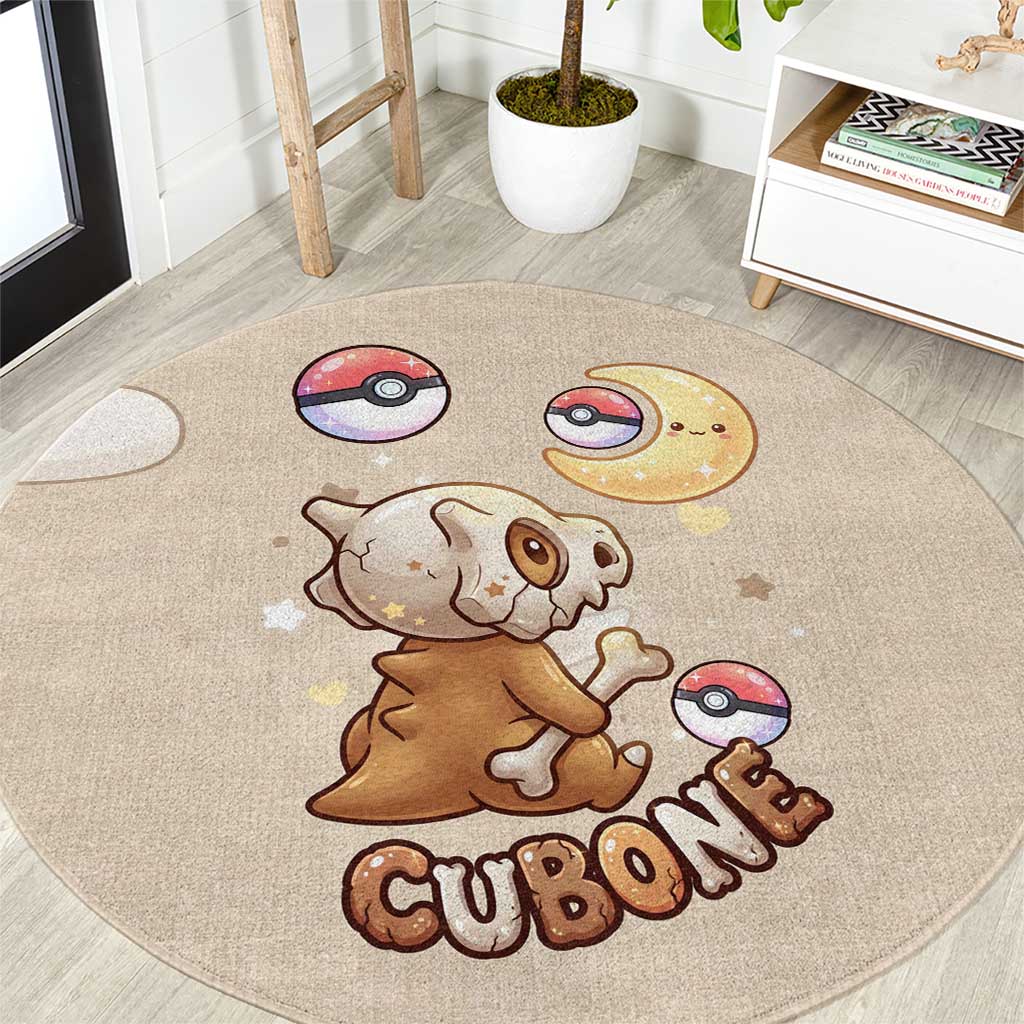 Cubone Round Carpet Soft Pastel Dreamcore Aesthetic