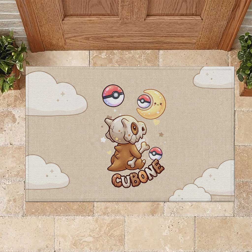 Cubone Rubber Doormat Soft Pastel Dreamcore Aesthetic
