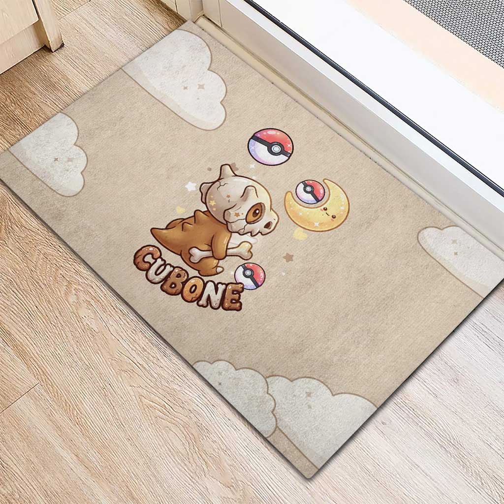 Cubone Rubber Doormat Soft Pastel Dreamcore Aesthetic