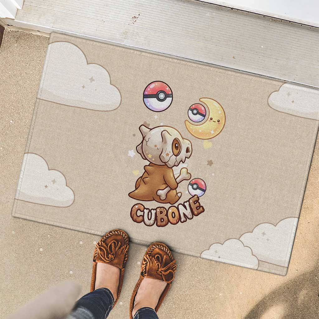 Cubone Rubber Doormat Soft Pastel Dreamcore Aesthetic
