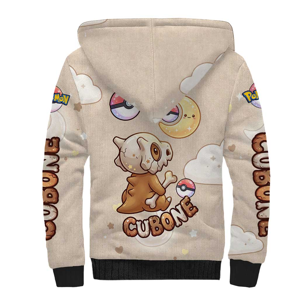 Cubone Sherpa Hoodie Soft Pastel Dreamcore Aesthetic