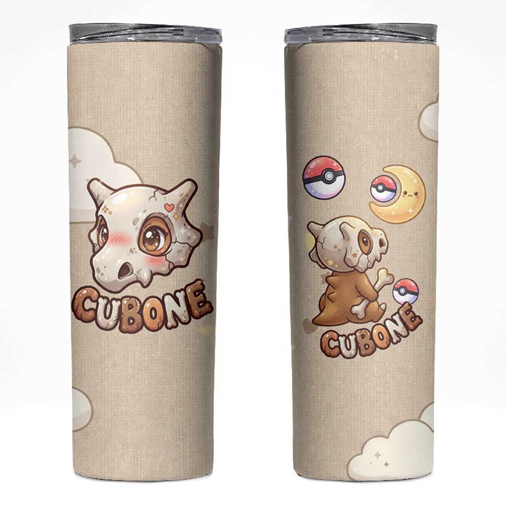 Cubone Skinny Tumbler Soft Pastel Dreamcore Aesthetic