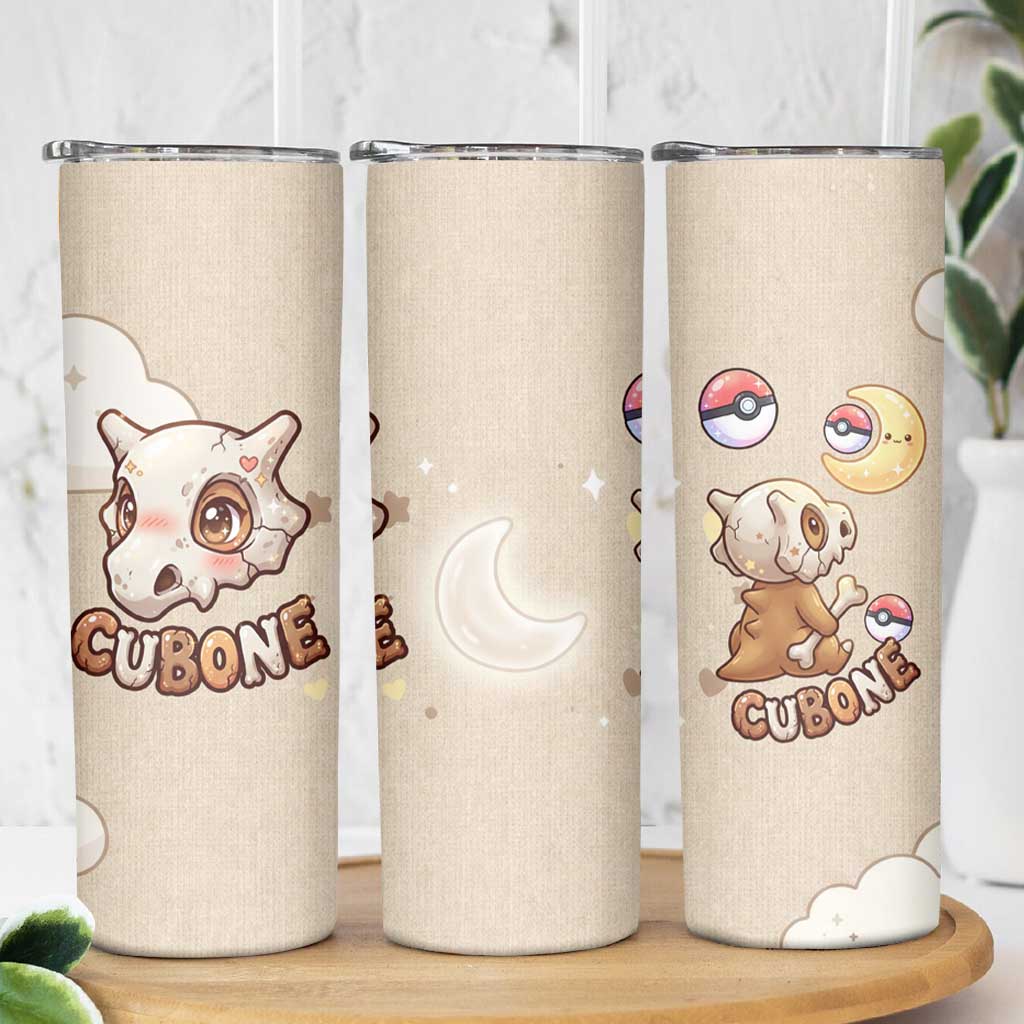 Cubone Skinny Tumbler Soft Pastel Dreamcore Aesthetic