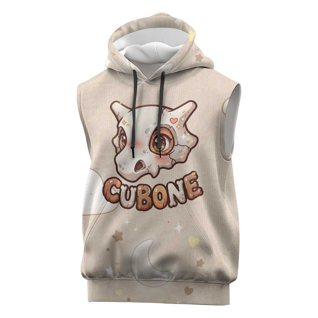 Cubone Sleeveless Hoodie Soft Pastel Dreamcore Aesthetic