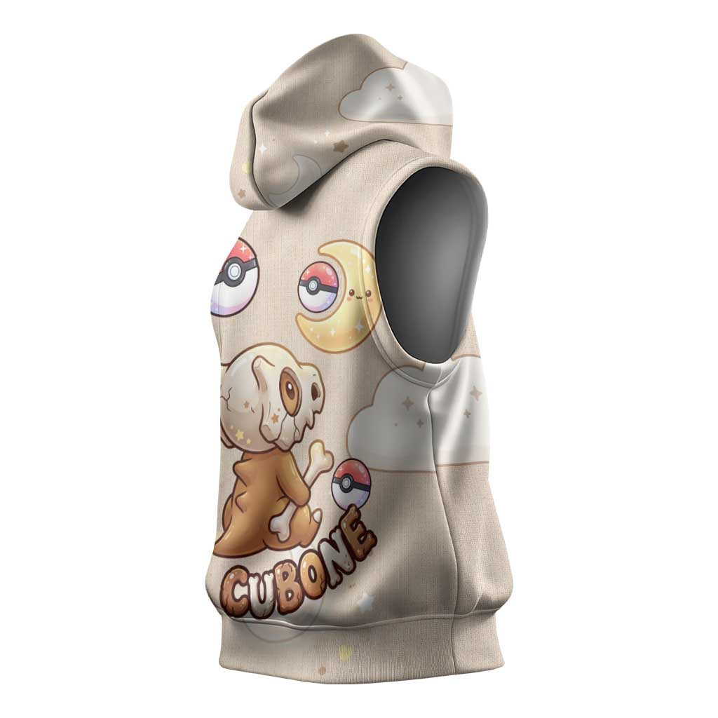 Cubone Sleeveless Hoodie Soft Pastel Dreamcore Aesthetic