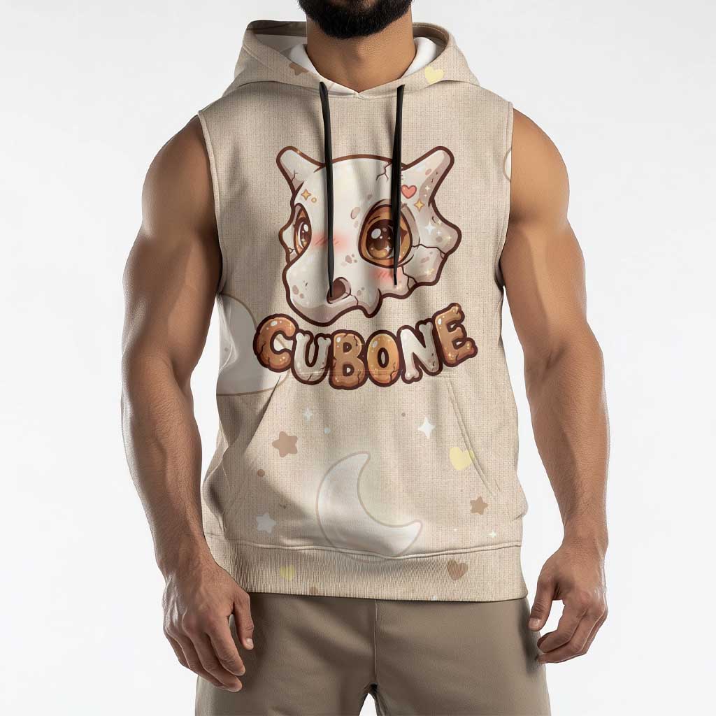 Cubone Sleeveless Hoodie Soft Pastel Dreamcore Aesthetic