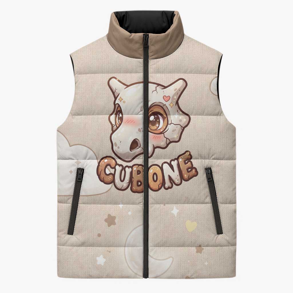 Cubone Sleeveless Puffer Jacket Soft Pastel Dreamcore Aesthetic