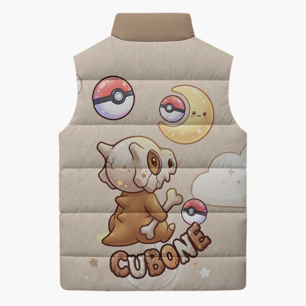 Cubone Sleeveless Puffer Jacket Soft Pastel Dreamcore Aesthetic