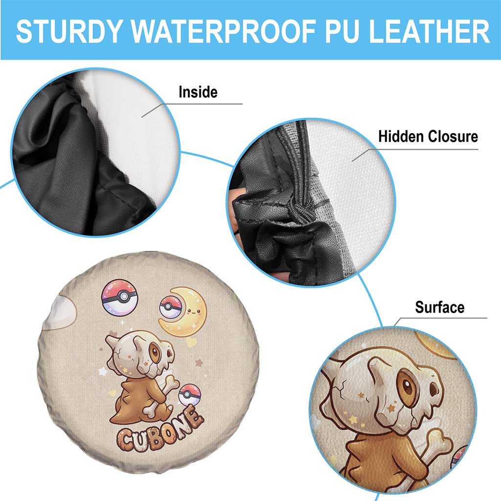 Cubone Spare Tire Cover Soft Pastel Dreamcore Aesthetic