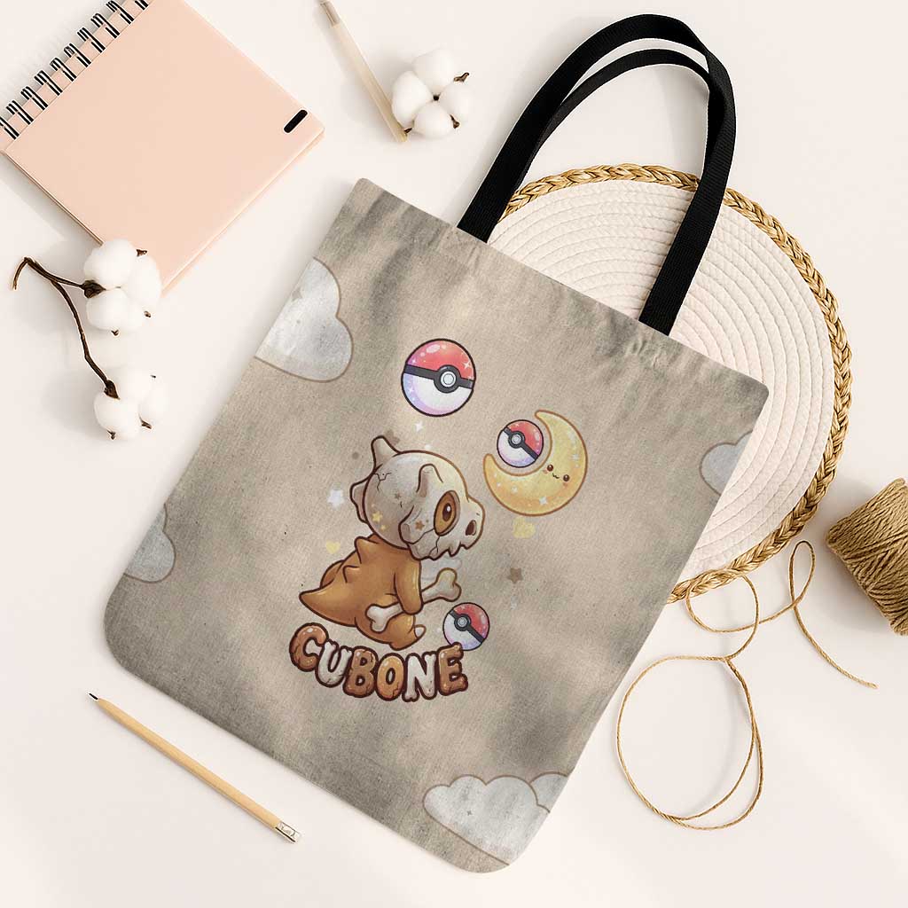 Cubone Tote Bag Soft Pastel Dreamcore Aesthetic