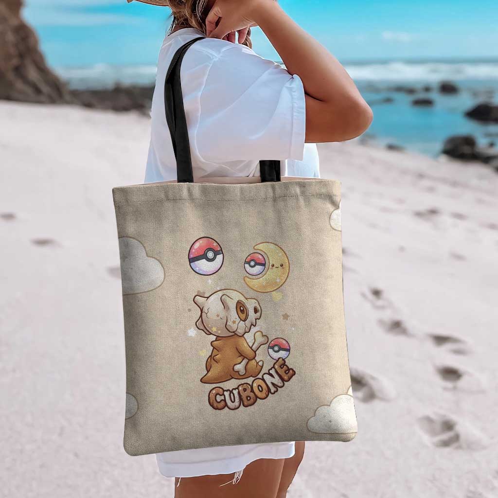 Cubone Tote Bag Soft Pastel Dreamcore Aesthetic