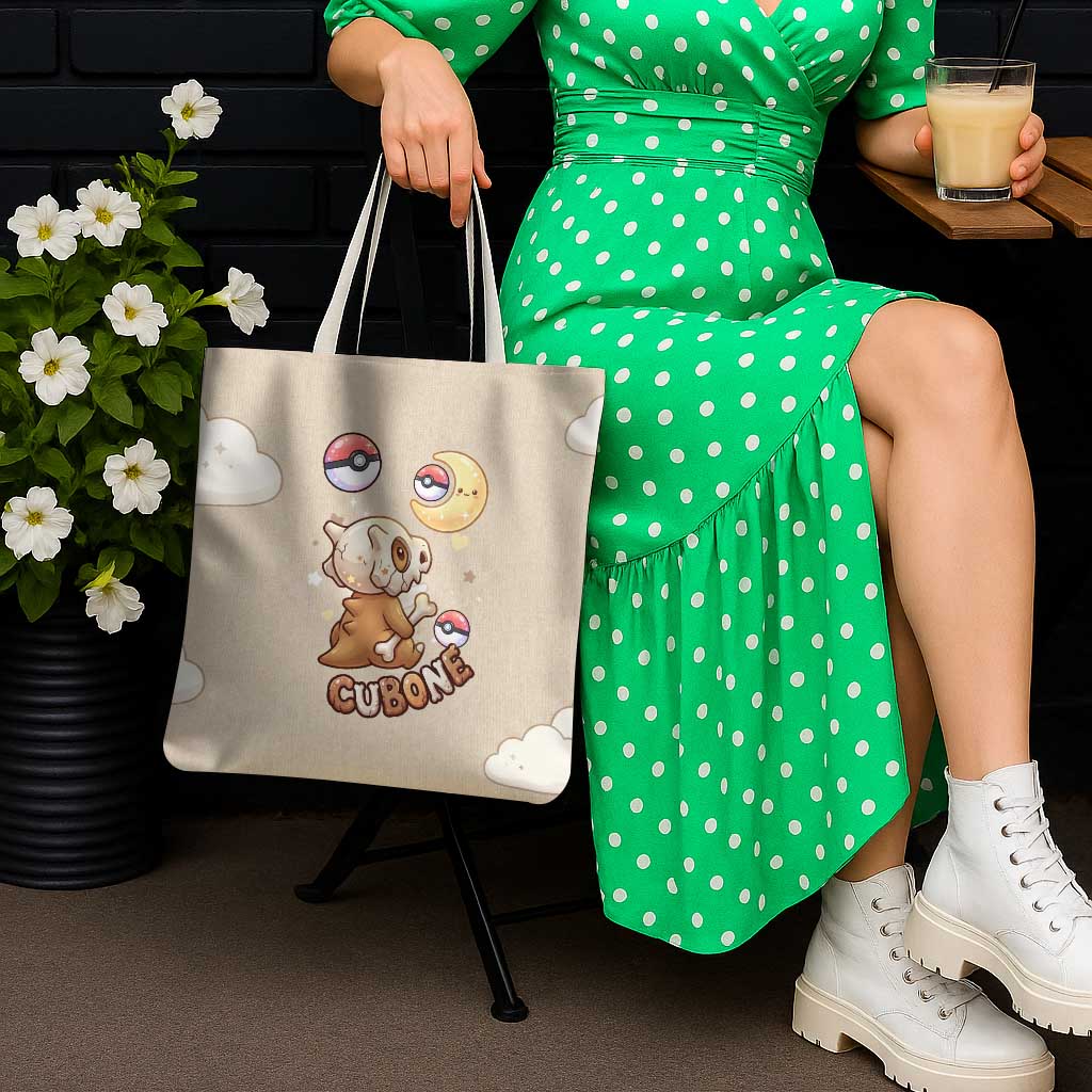 Cubone Tote Bag Soft Pastel Dreamcore Aesthetic