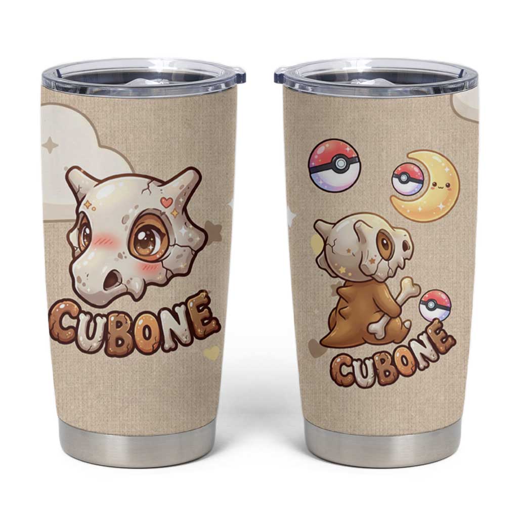 Cubone Tumbler Cup Soft Pastel Dreamcore Aesthetic