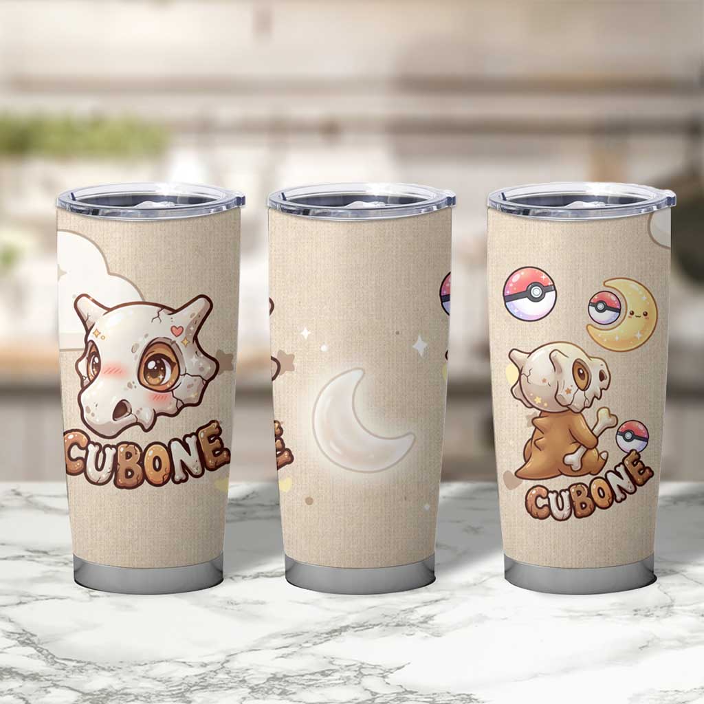 Cubone Tumbler Cup Soft Pastel Dreamcore Aesthetic