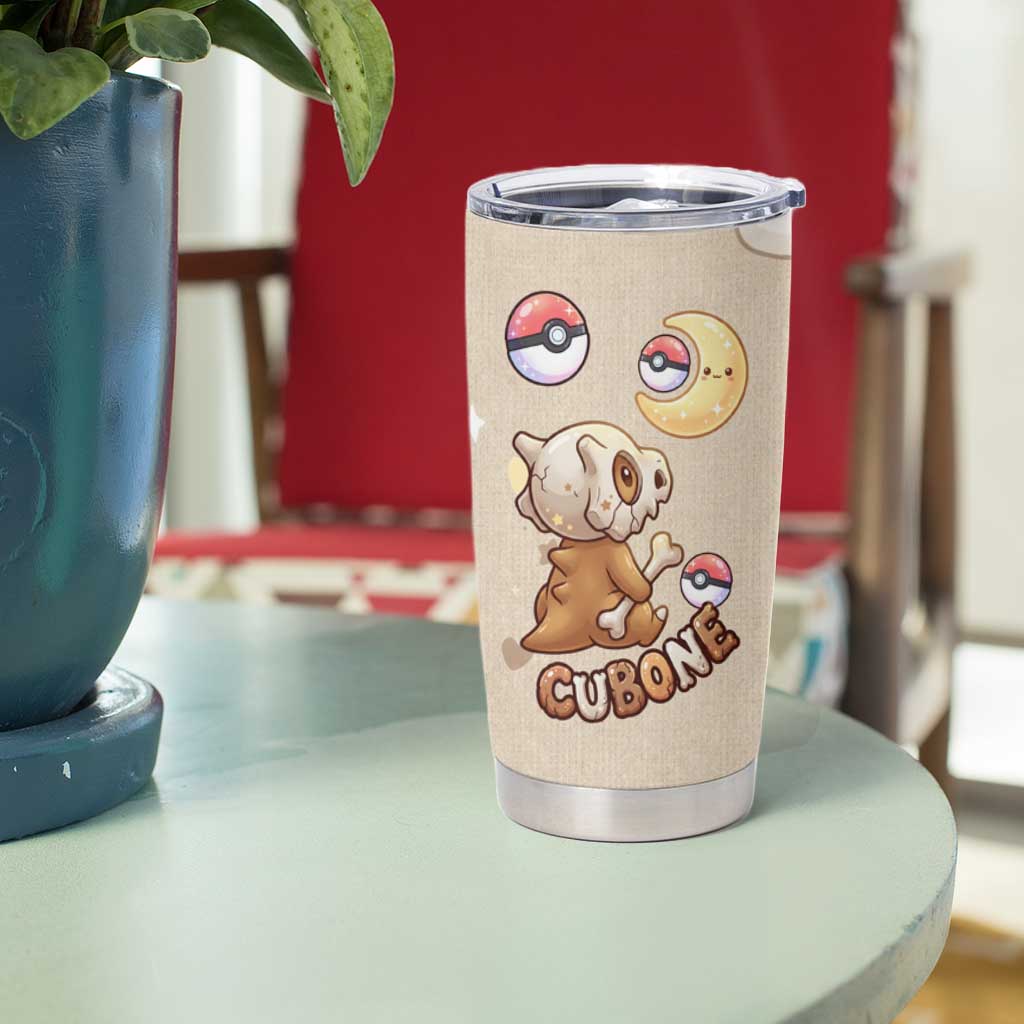 Cubone Tumbler Cup Soft Pastel Dreamcore Aesthetic