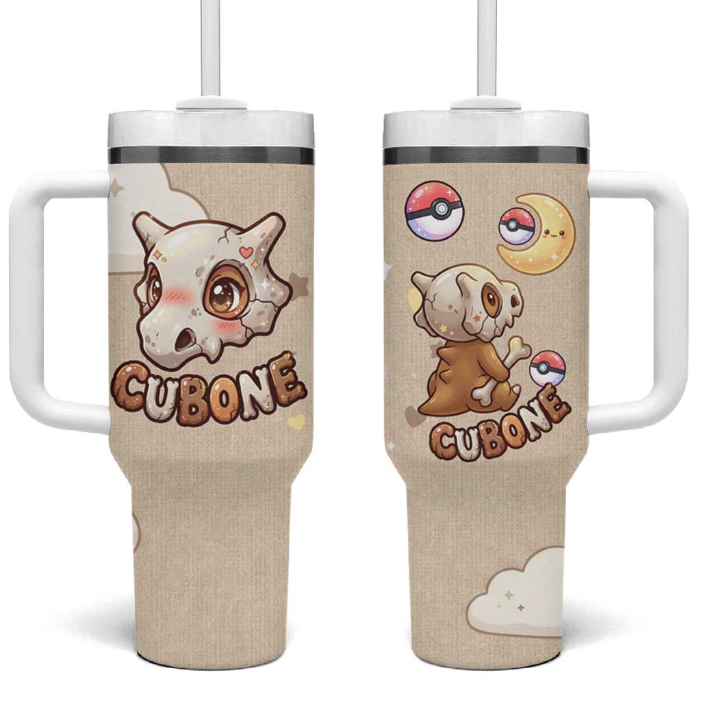 Cubone Tumbler With Handle Soft Pastel Dreamcore Aesthetic