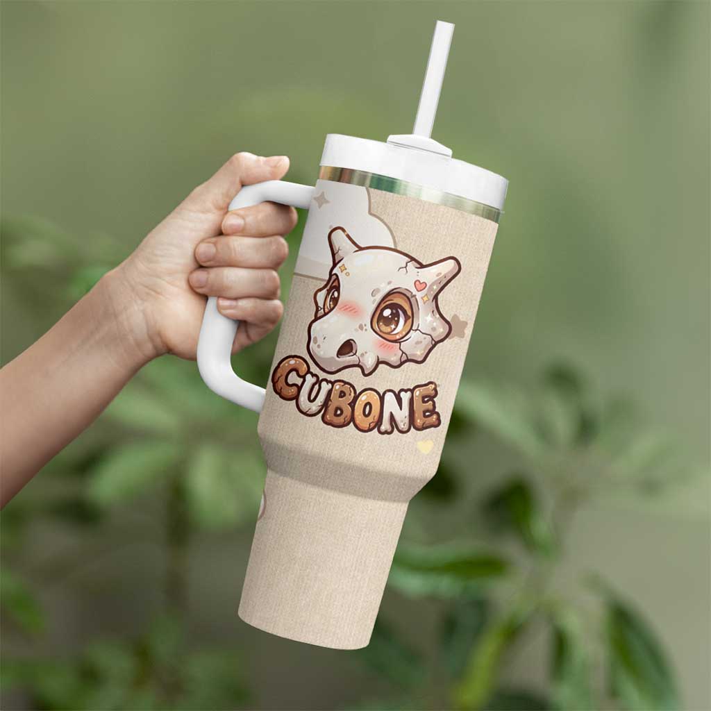 Cubone Tumbler With Handle Soft Pastel Dreamcore Aesthetic