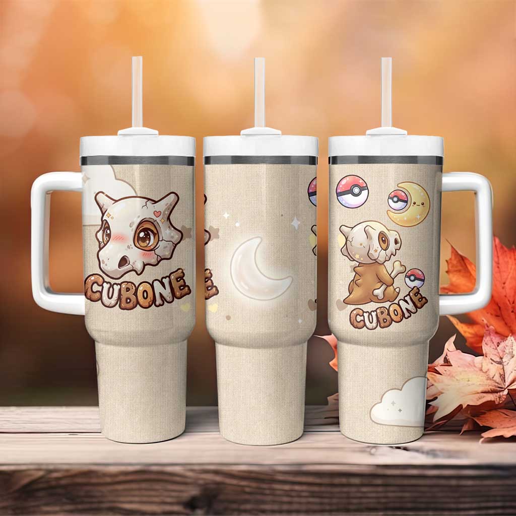 Cubone Tumbler With Handle Soft Pastel Dreamcore Aesthetic