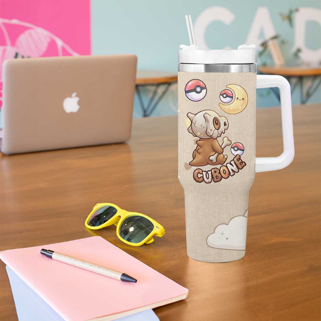 Cubone Tumbler With Handle Soft Pastel Dreamcore Aesthetic
