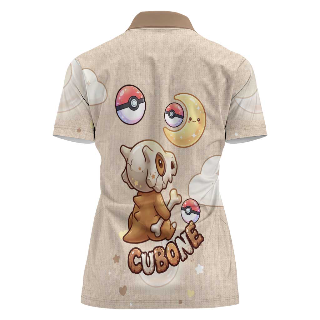 Cubone Women Polo Shirt Soft Pastel Dreamcore Aesthetic