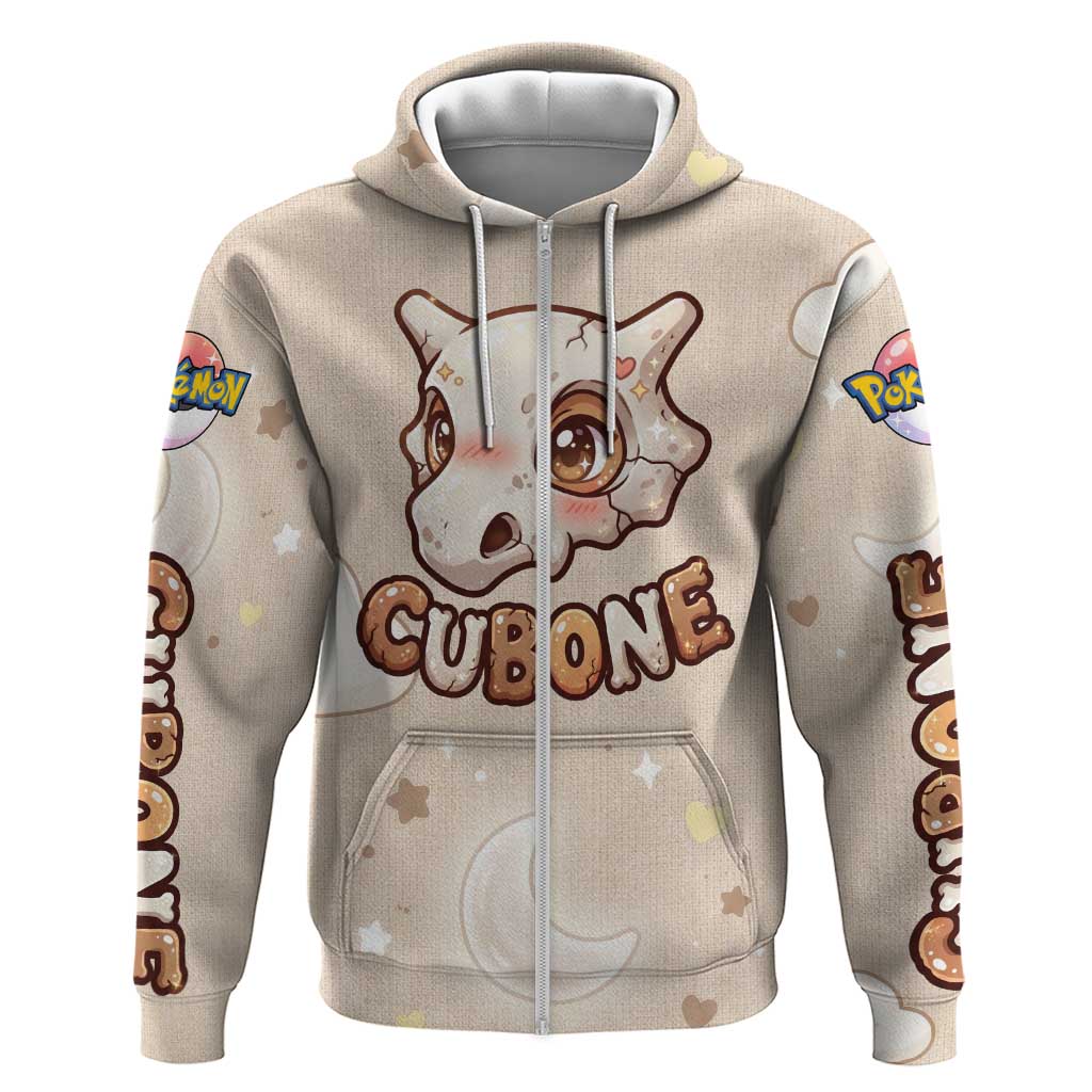 Cubone Zip Hoodie Soft Pastel Dreamcore Aesthetic