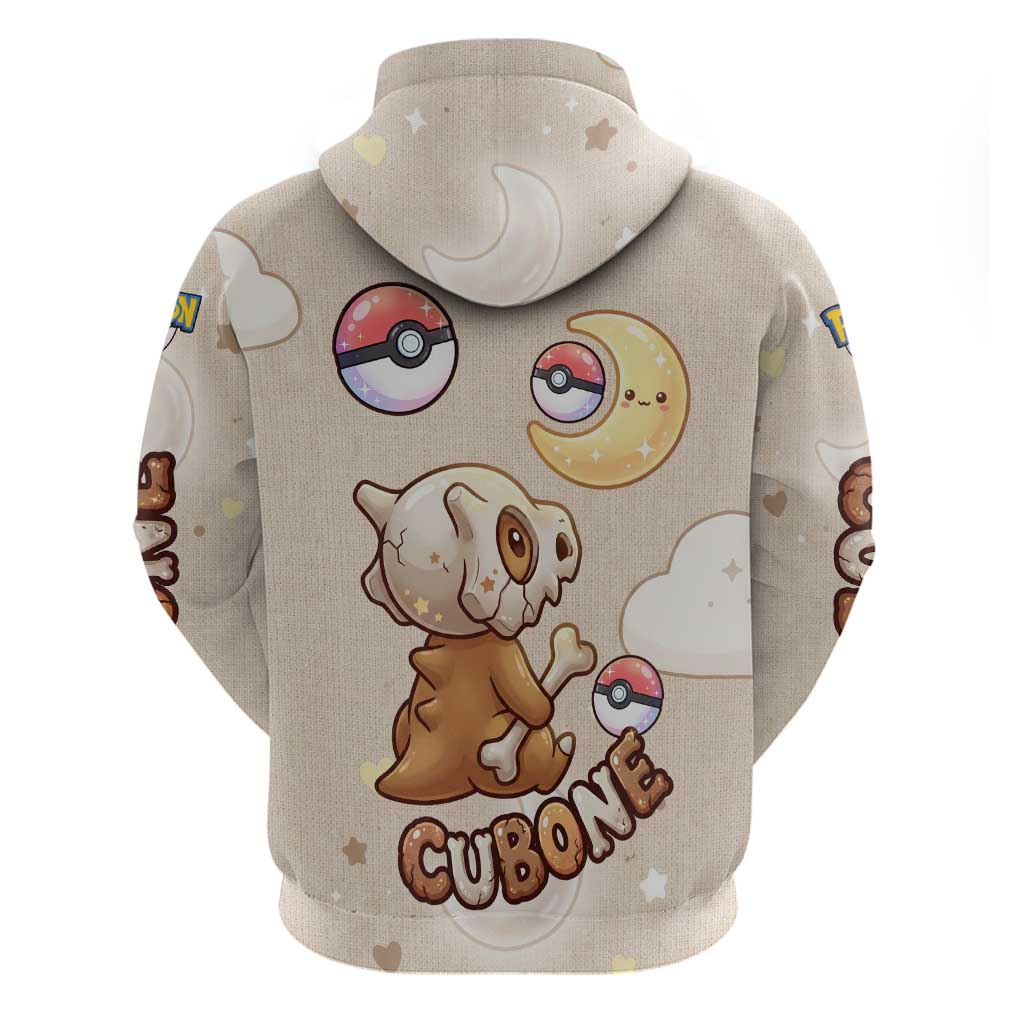 Cubone Zip Hoodie Soft Pastel Dreamcore Aesthetic