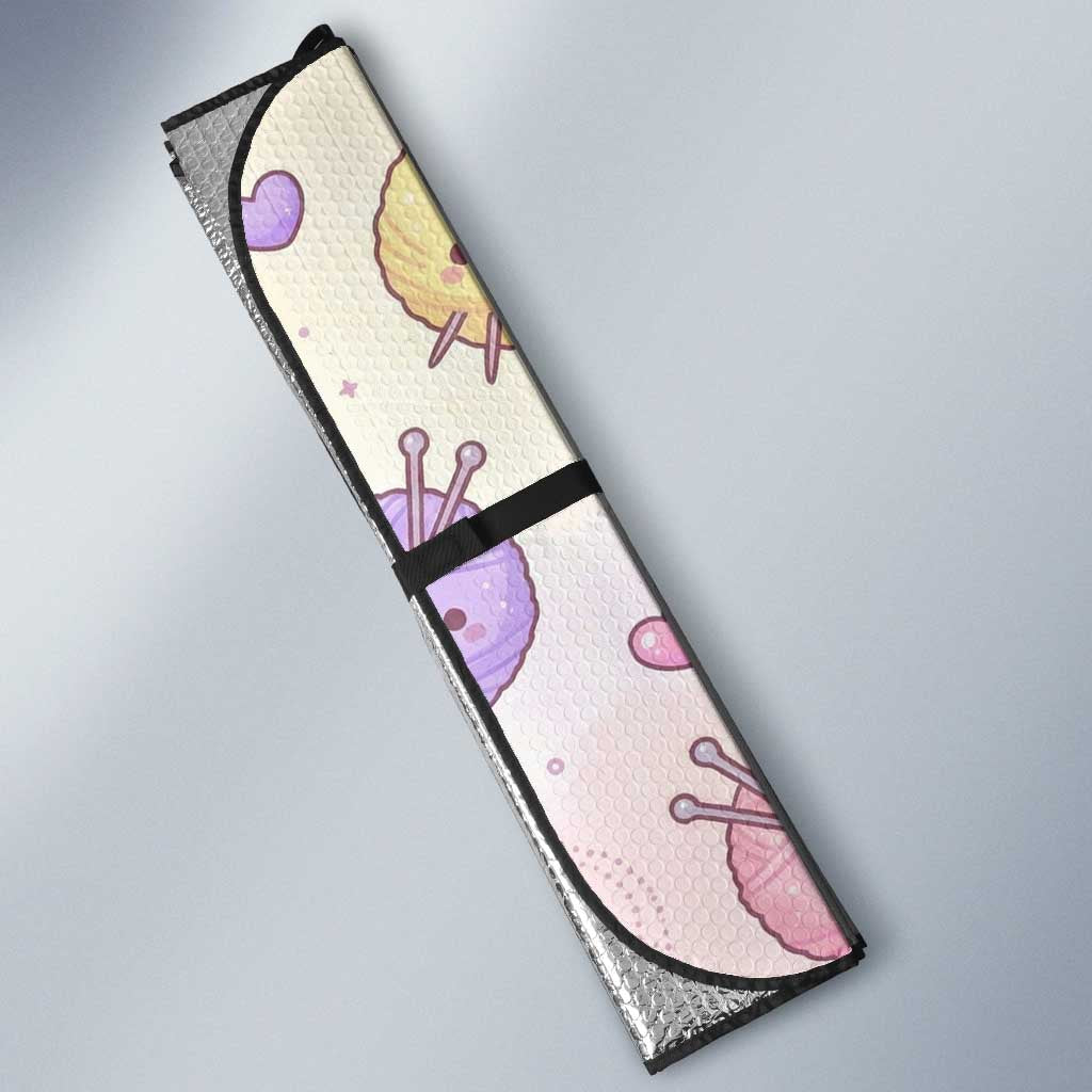 Skitty Pokémon Auto Sun Shade Pastel Kawaii Yarn Art Style