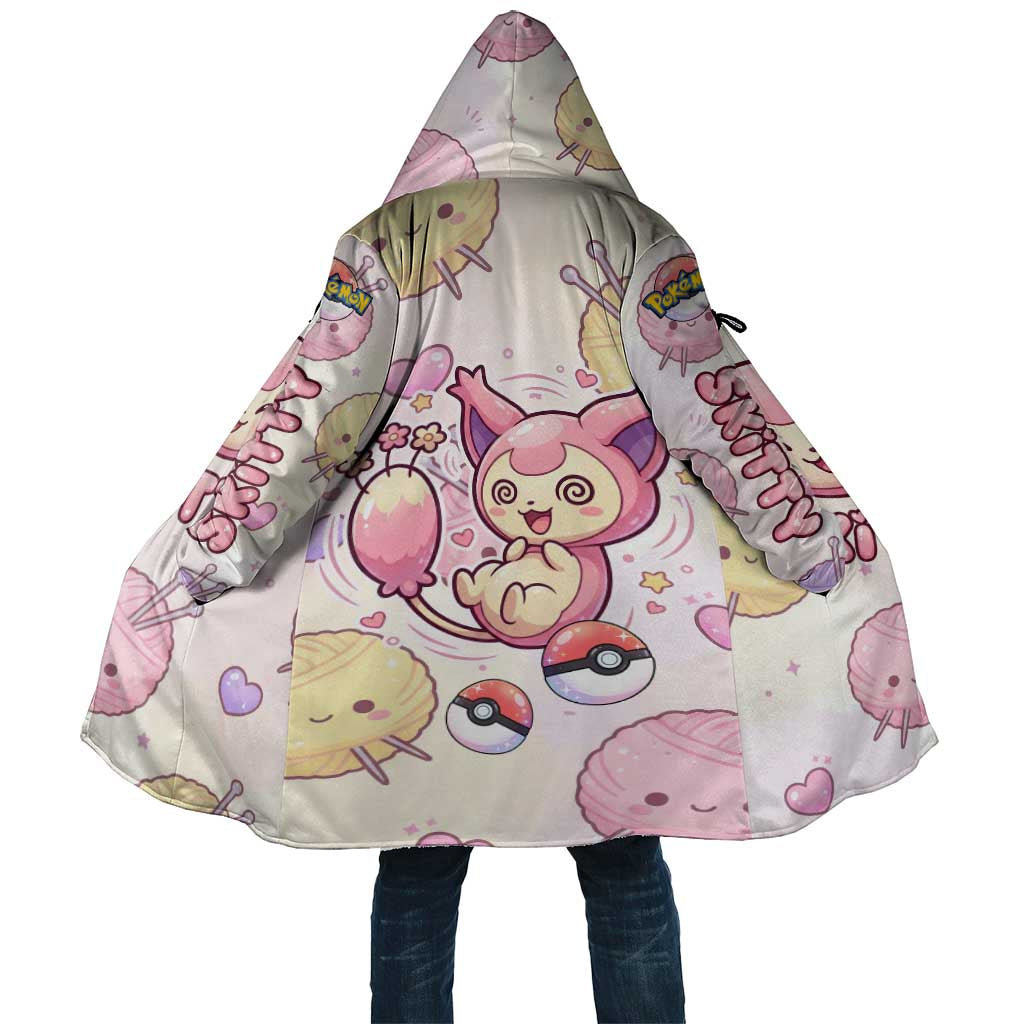 Skitty Pokémon Cloak Pastel Kawaii Yarn Art Style