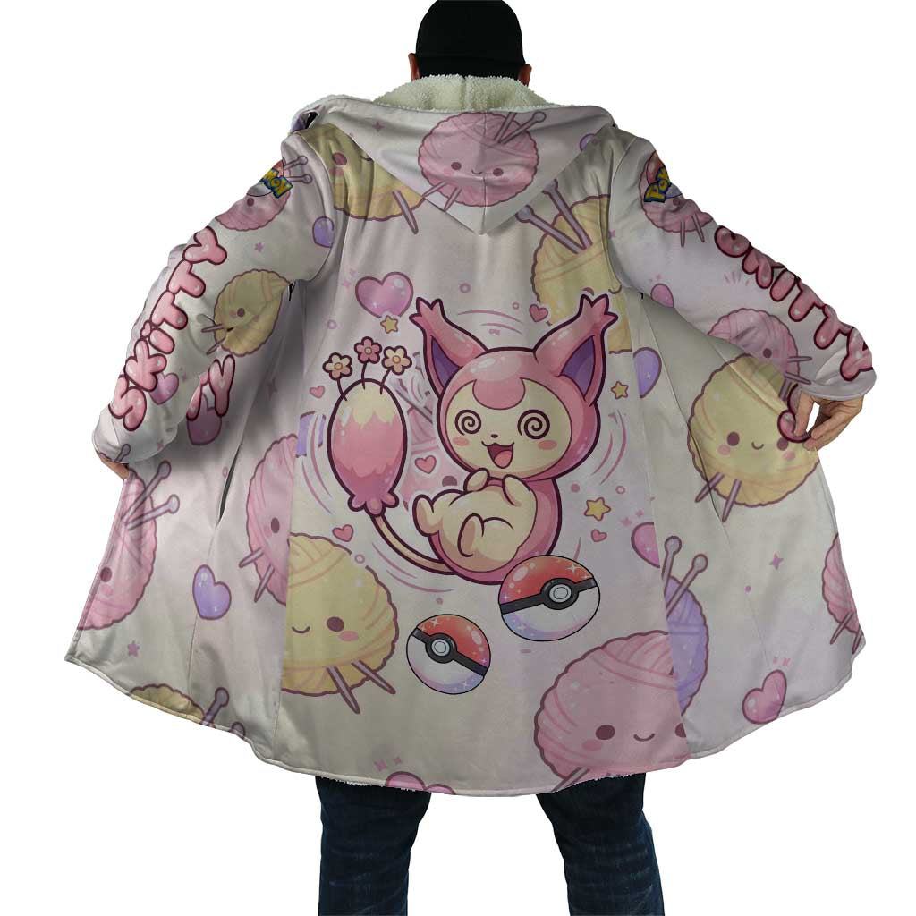 Skitty Pokémon Cloak Pastel Kawaii Yarn Art Style