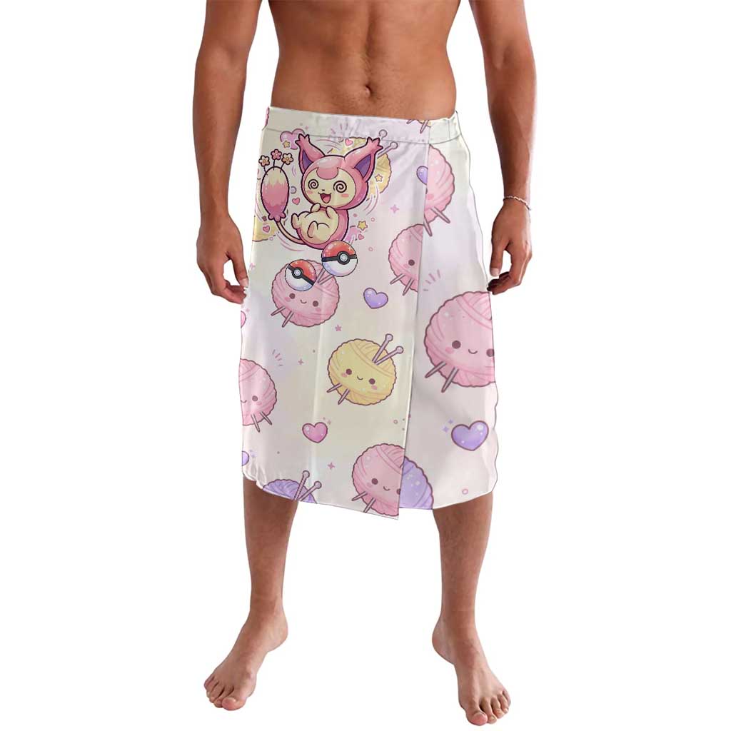 Skitty Pokémon Lavalava Pastel Kawaii Yarn Art Style
