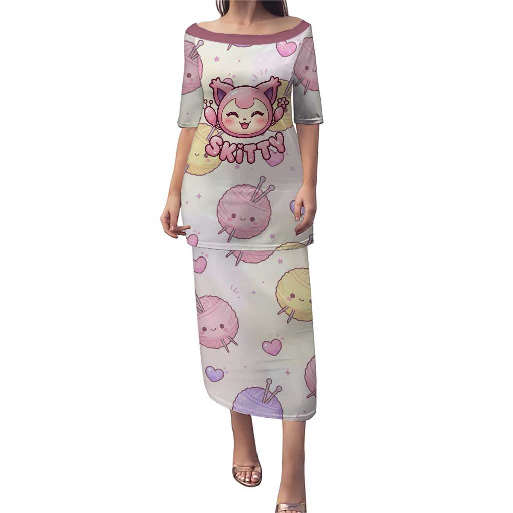 Skitty Pokémon Puletasi Pastel Kawaii Yarn Art Style