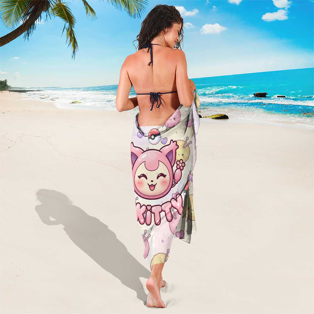 Skitty Pokémon Sarong Pastel Kawaii Yarn Art Style