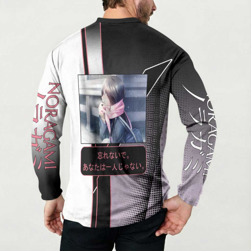 Hiyori Iki Button Sweatshirt Soft Sentimental Anime Style