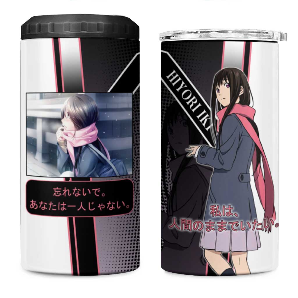 Hiyori Iki 4 in 1 Can Cooler Tumbler Soft Sentimental Anime Style
