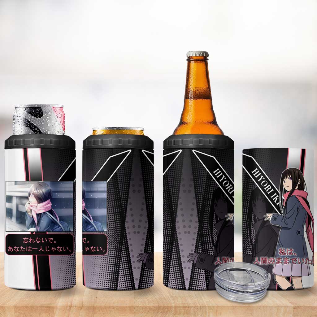 Hiyori Iki 4 in 1 Can Cooler Tumbler Soft Sentimental Anime Style