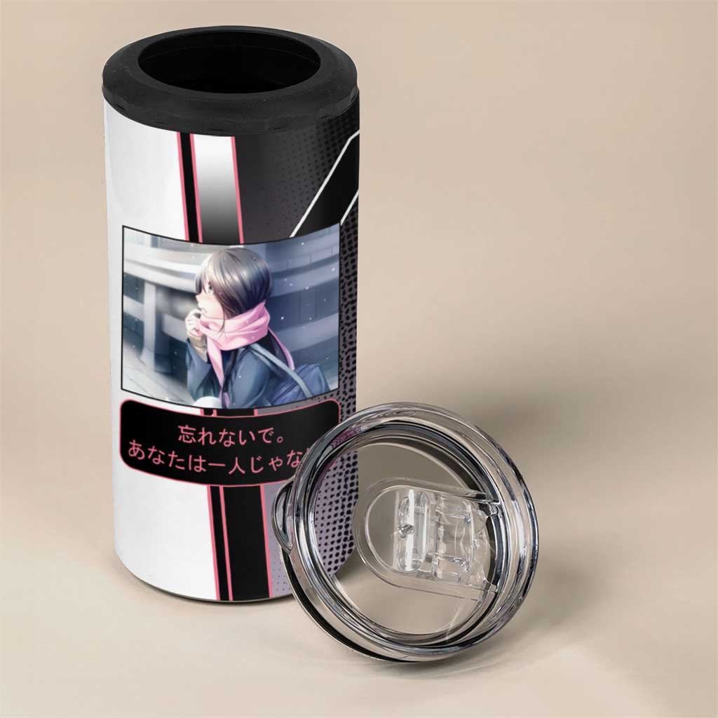 Hiyori Iki 4 in 1 Can Cooler Tumbler Soft Sentimental Anime Style
