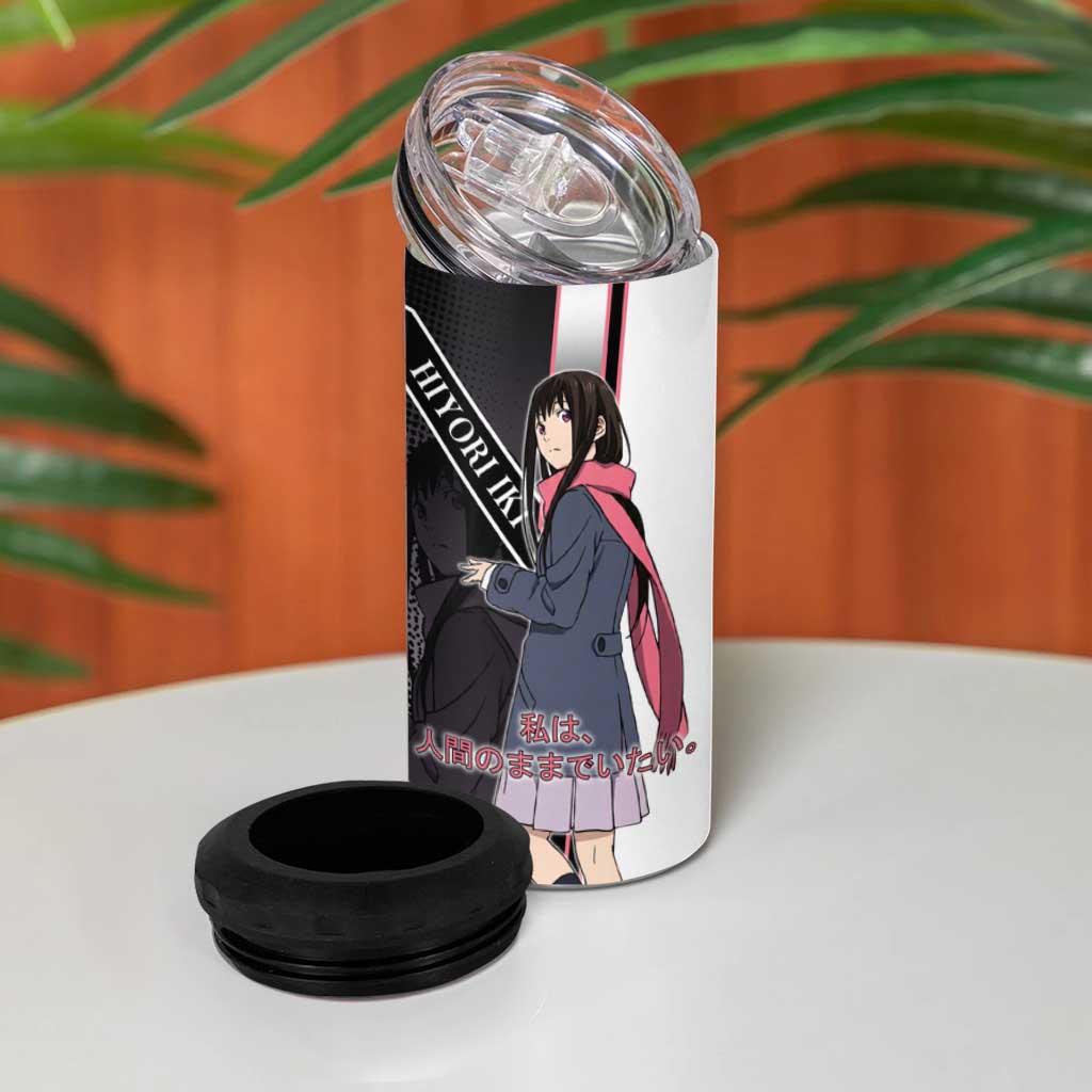 Hiyori Iki 4 in 1 Can Cooler Tumbler Soft Sentimental Anime Style